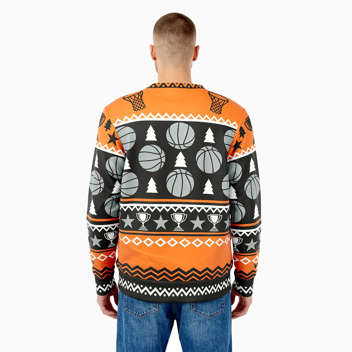 Zoebas Ho Ho Hoops Kerst Sweatshirt - Unisex