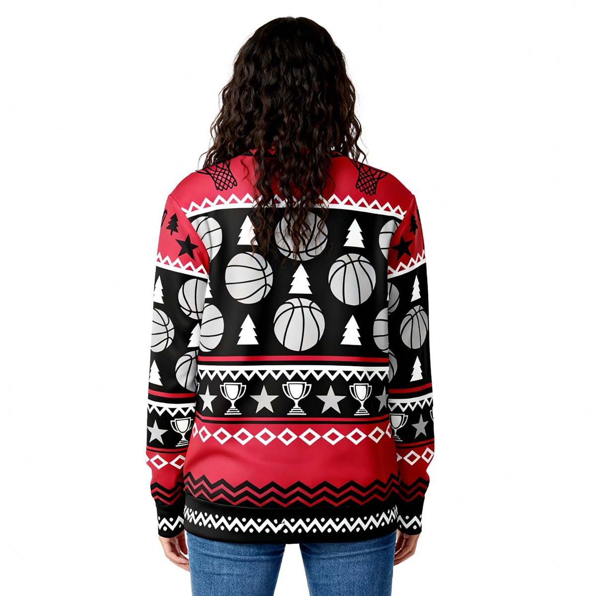 Rowic Ho Ho Hoops Kerst Sweatshirt - Unisex