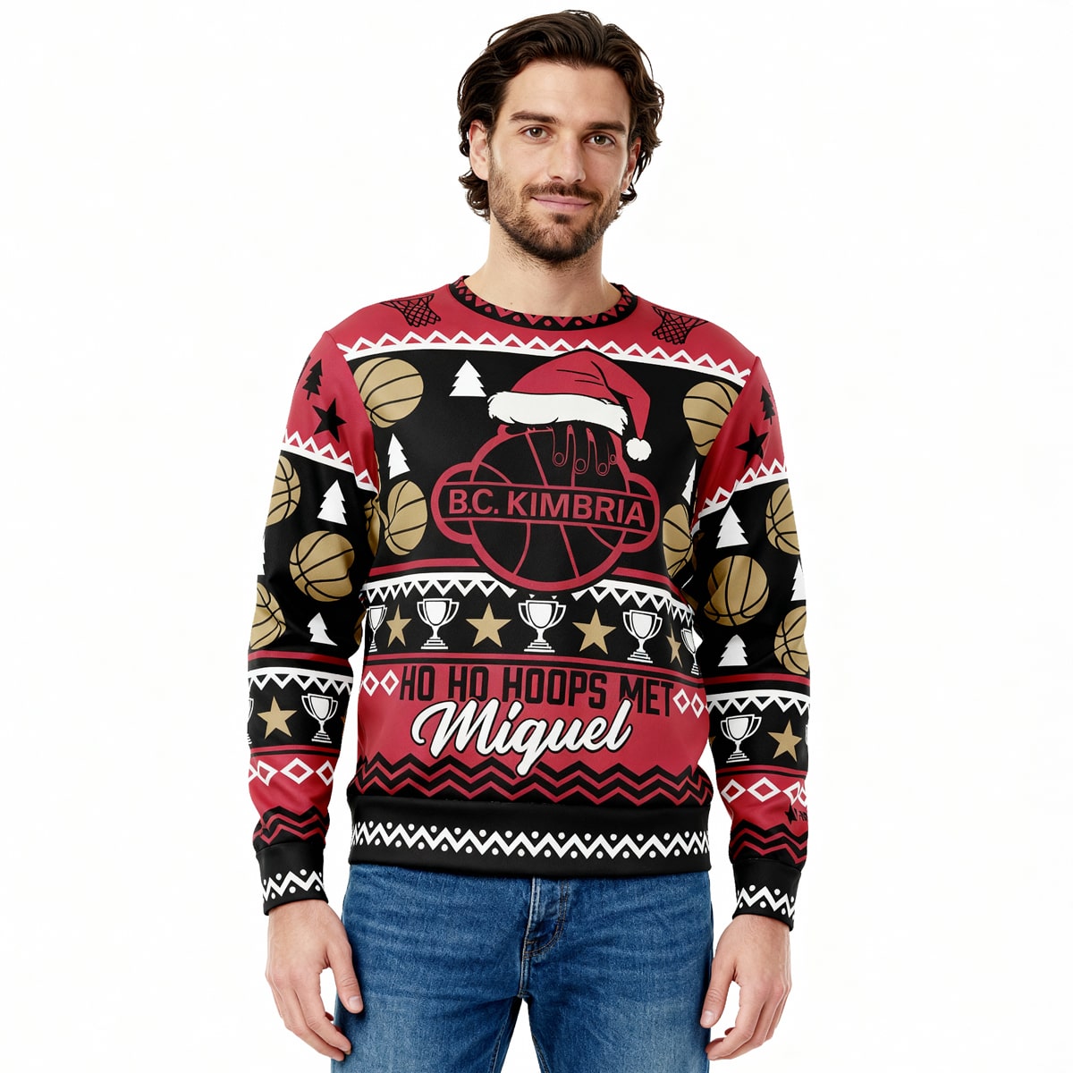 B.C. Kimbria Ho Ho Hoops Kerst Sweatshirt - Unisex