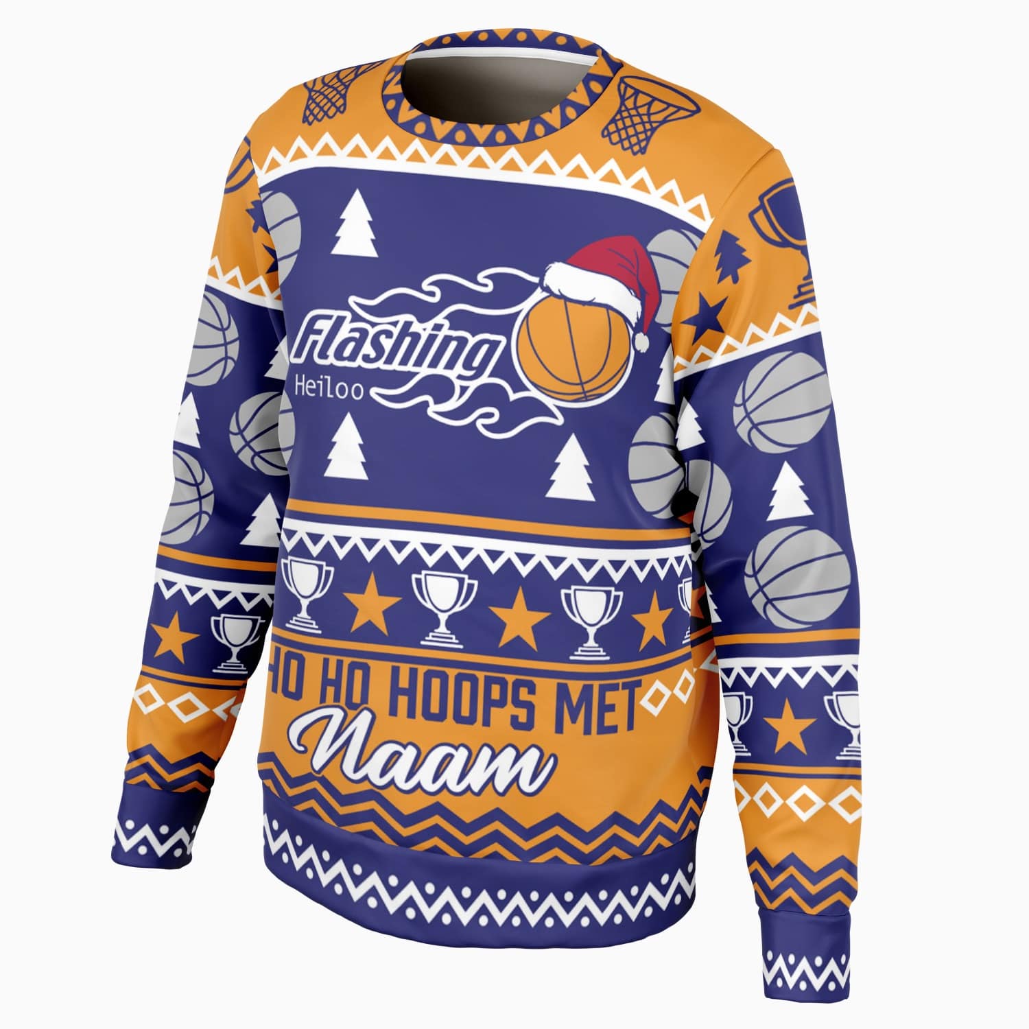 Flashing Heiloo Ho Ho Hoops Kerst Sweatshirt - Unisex