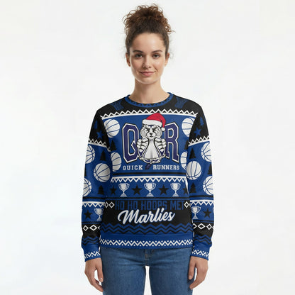Quick Runners Ho Ho Hoops Kerst Sweatshirt - Unisex