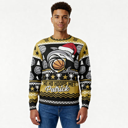 Sharks Ho Ho Hoops Kerst Sweatshirt - Unisex