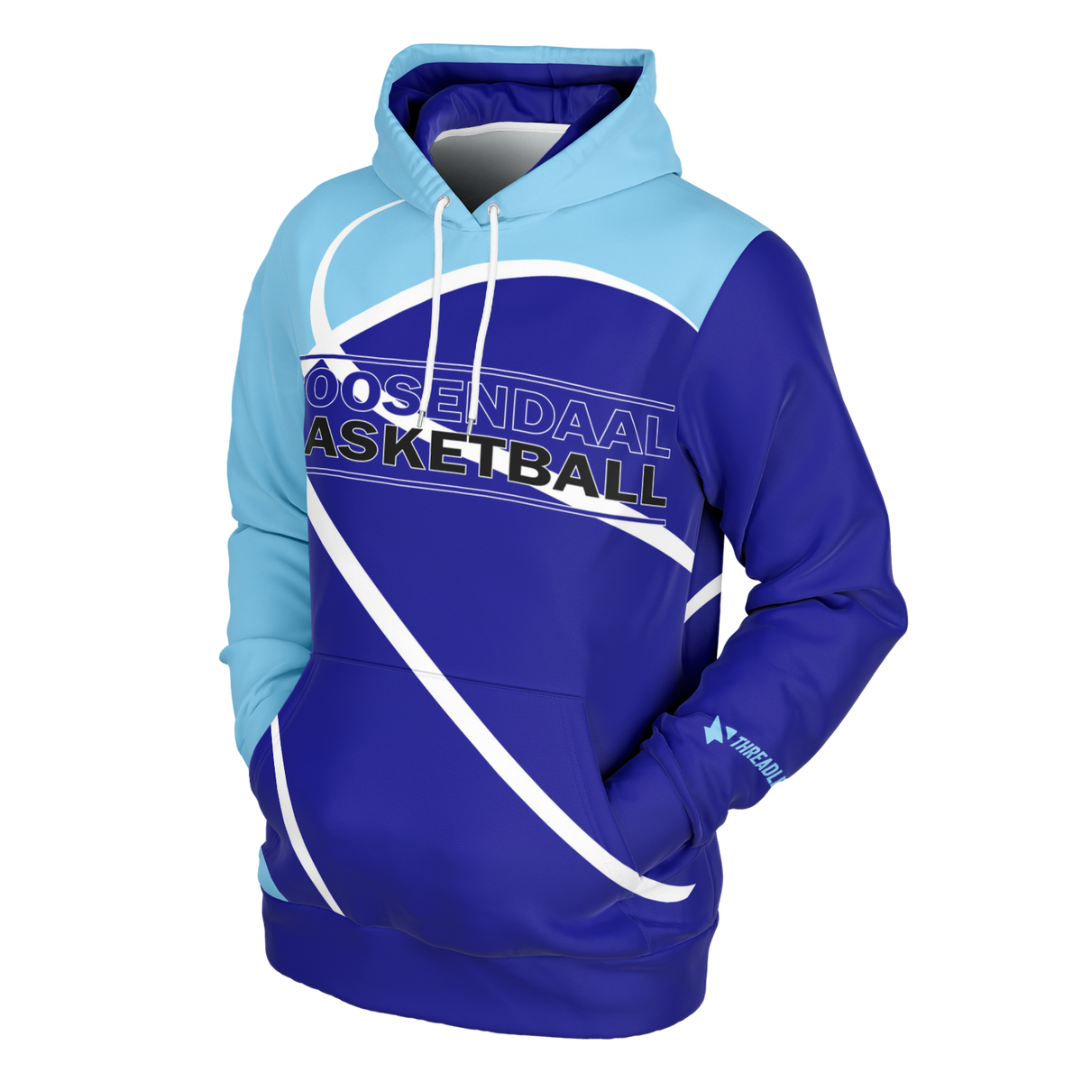 Blauw-Wit Roosendaal Basketball Hoodie - Unisexe