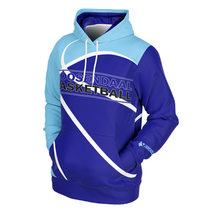 Blauw-Wit Roosendaal Basketball Hoodie - Unisexe